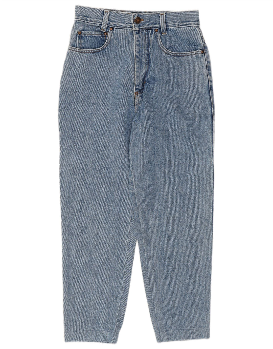 CASUCCI Womens Crop High Waist Jeans IT 42 Medium W26 L23 Blue
