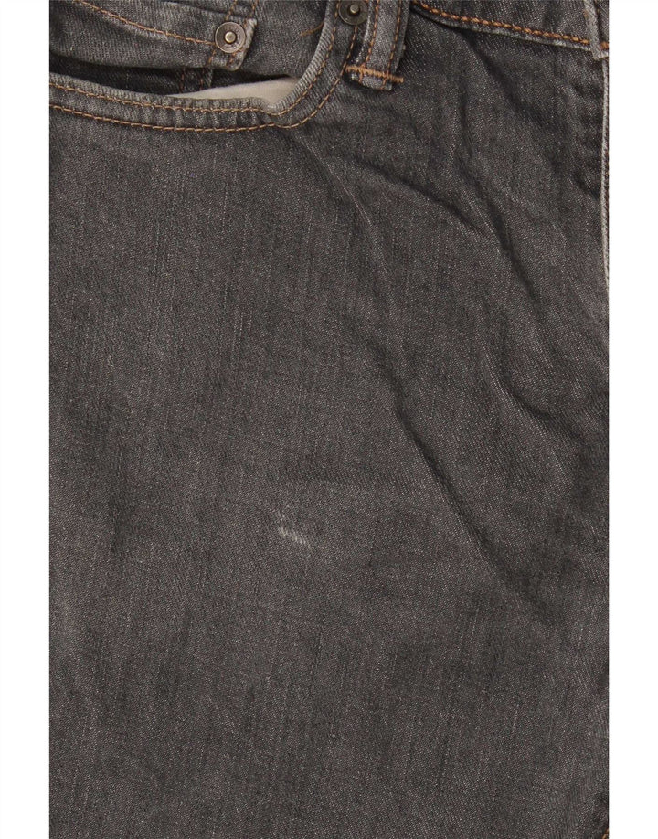 Levi's Mens 504 Straight Jeans W32 L30 Grey Cotton