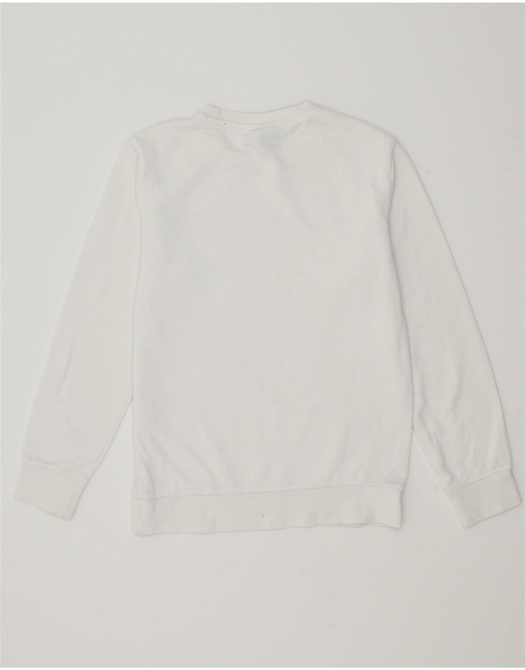 CHAMPION Boys Graphic Sweatshirt Jumper 11-12 Years Large  White Vintage Champion and Second-Hand Champion from Messina Hembry 