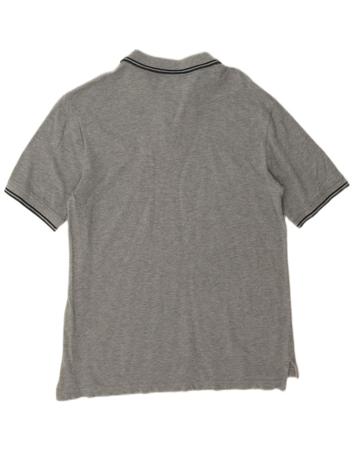 Champion Mens Polo Shirt Large Grey Striped