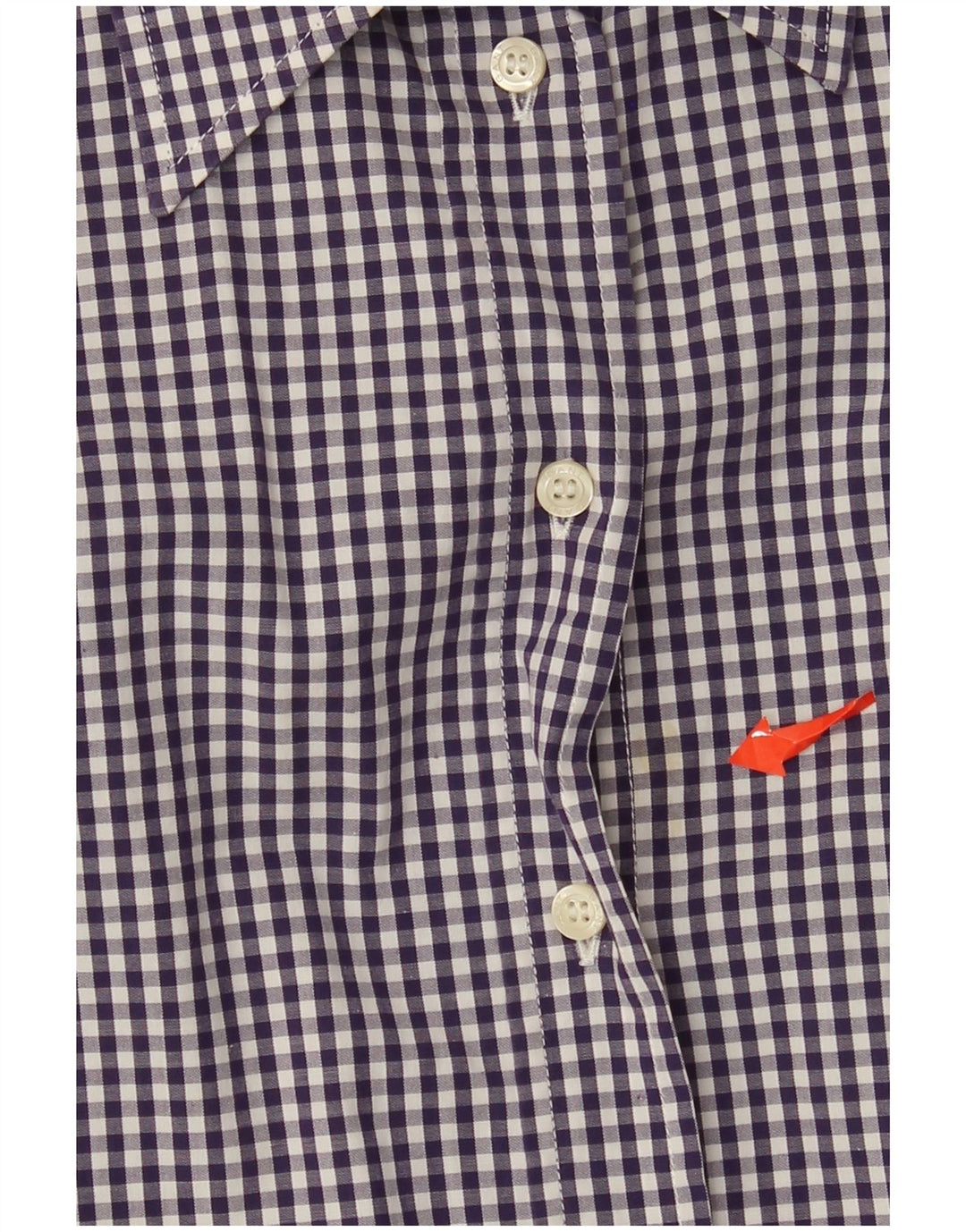Gant Womens Shirt UK 10 Small Purple Gingham Cotton