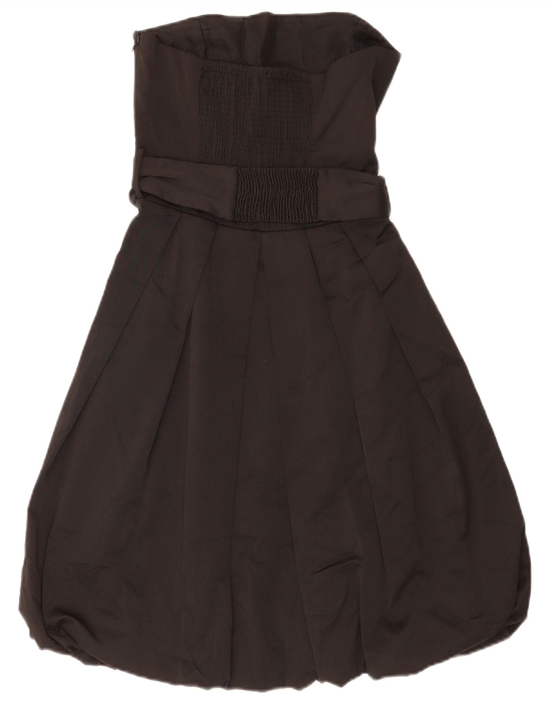 Zara Womens Strapless Bubble Dress UK 10 Small Black Polyester