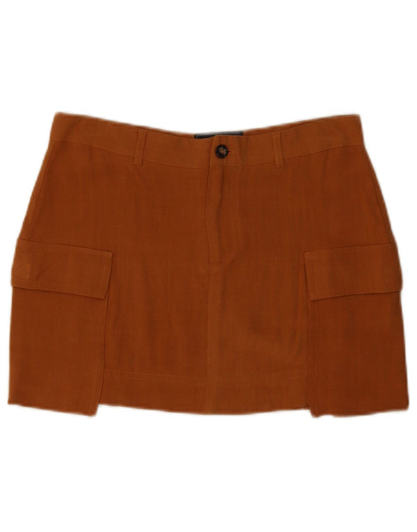 URBAN OUTFITTERS Womens Mini Cargo Skirt Small W30 Brown Viscose