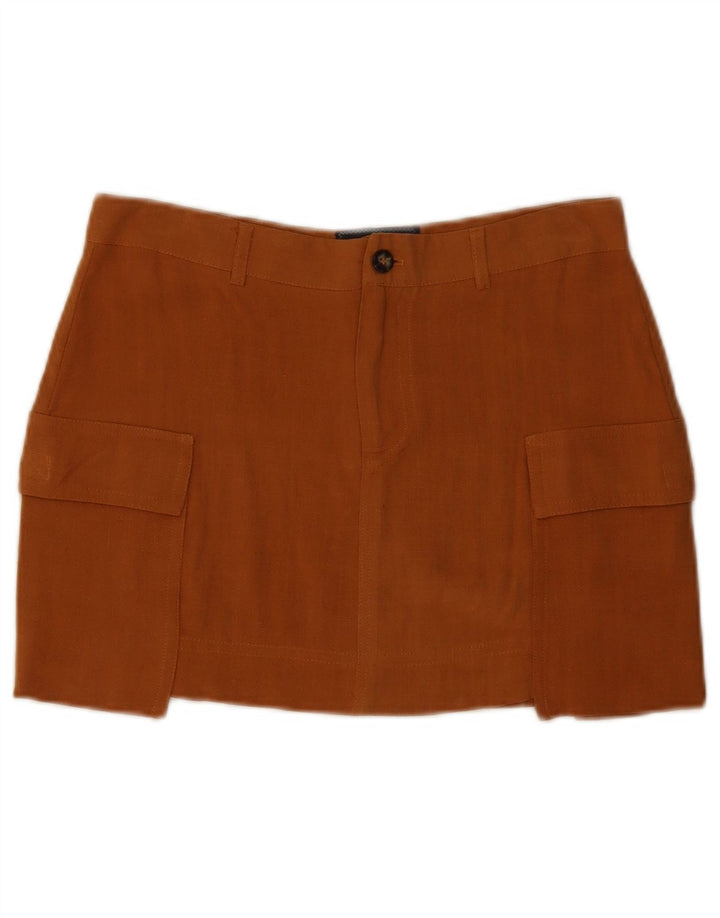 URBAN OUTFITTERS Womens Mini Cargo Skirt Small W30 Brown Viscose