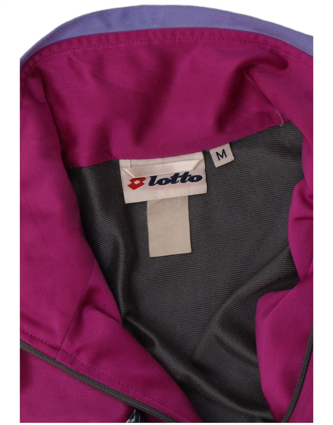 Lotto Mens Graphic Tracksuit Top Jacket Medium Grey Colourblock