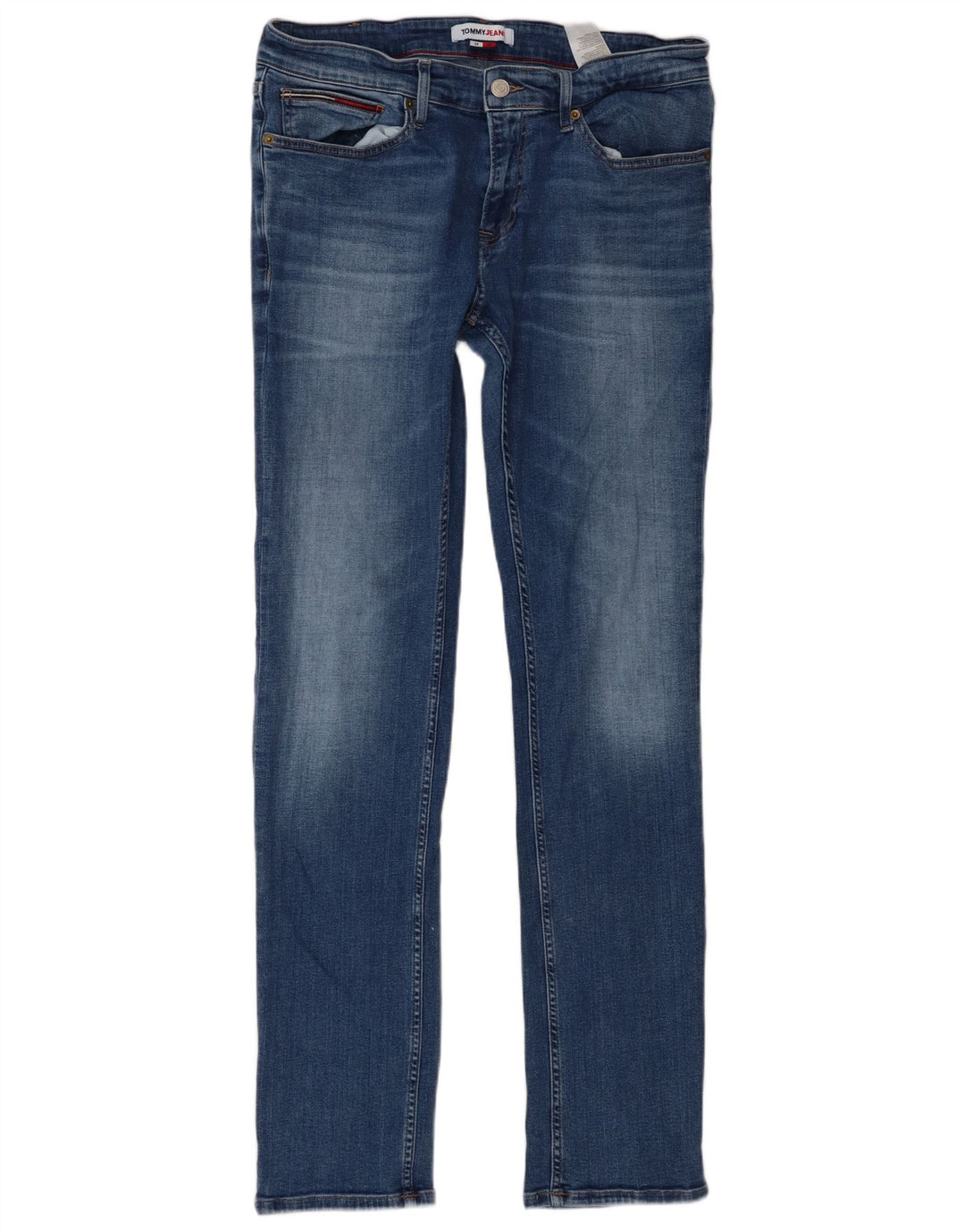 Tommy Hilfiger Mens Slim Jeans W34 L34 Blue Cotton