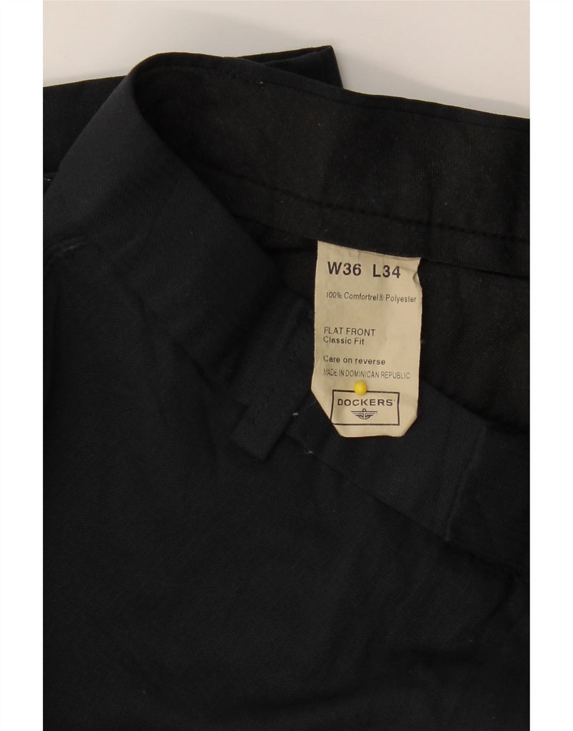 DOCKERS Mens Classic Fit Straight Suit Trousers W36 L34 Navy Blue Vintage Dockers and Second-Hand Dockers from Messina Hembry 