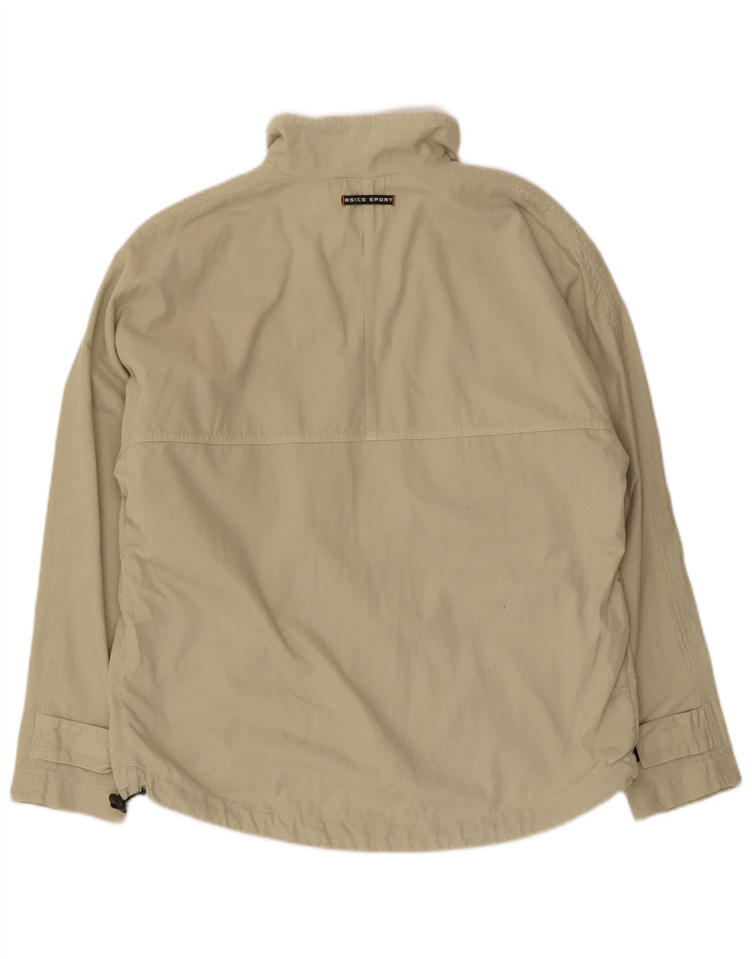 Asics Mens Rain Jacket UK 38 Medium Beige Cotton