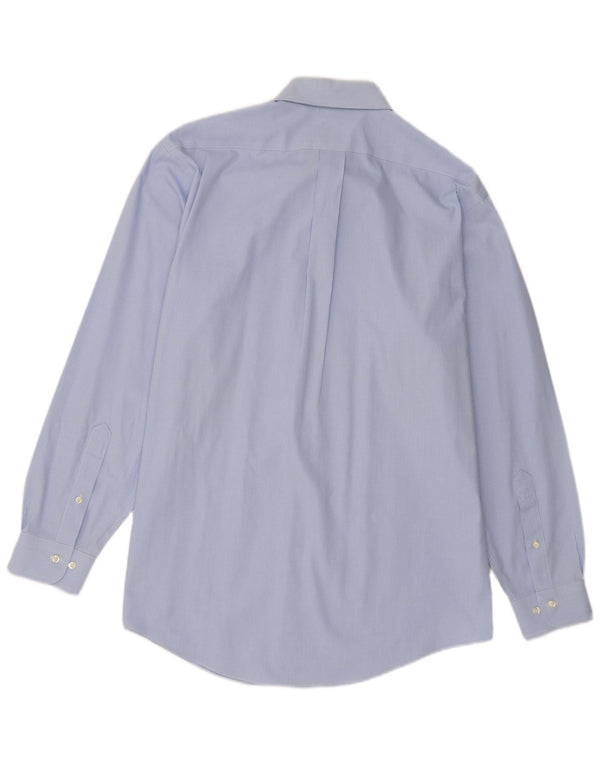 Brooks Brothers Mens 346 Shirt Size 16 4/5 Large Blue Houndstooth Cotton