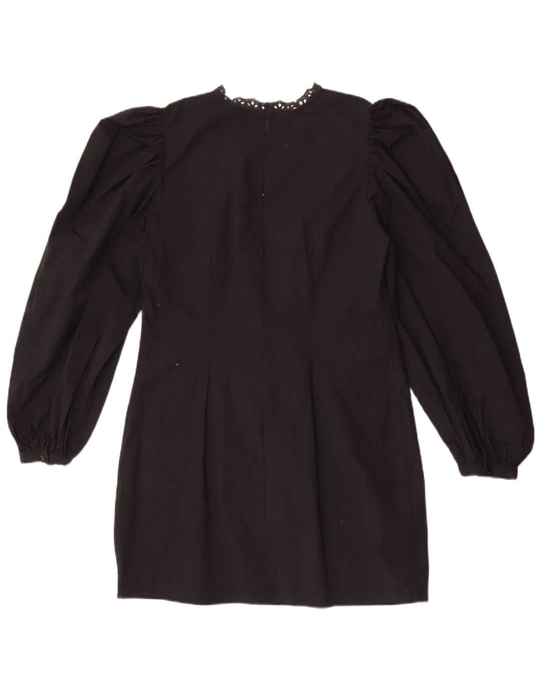 Zara Womens Long Sleeve Shift Dress UK 14 Large Black