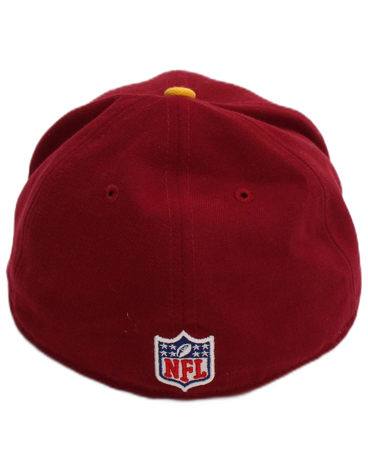 New Era Mens Graphic Baseball Cap Medium Burgundy Colourblock Polyester
