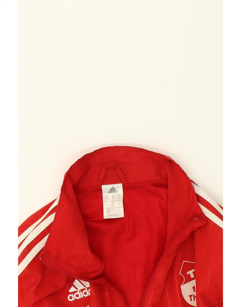 ADIDAS Mens Graphic Tracksuit Top Jacket Medium Red Polyester | Vintage Adidas | Thrift | Second-Hand Adidas | Used Clothing | Messina Hembry 