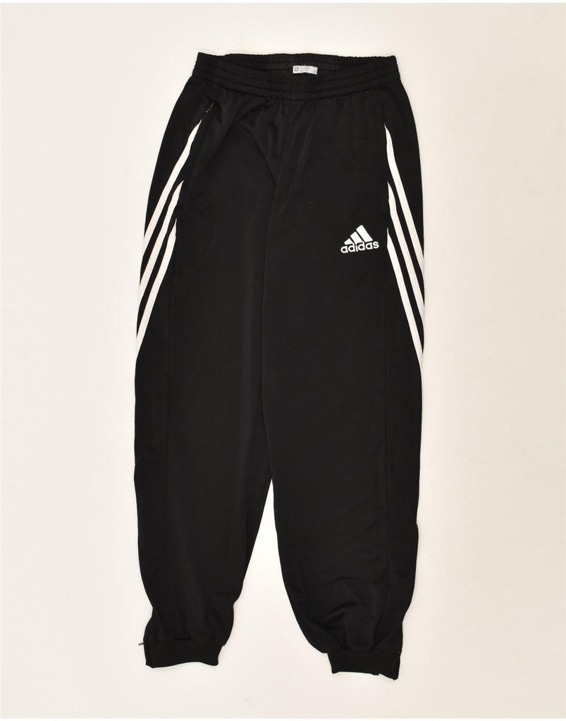 ADIDAS Mens Tracksuit Trousers Joggers Small Black Polyester | Vintage Adidas | Thrift | Second-Hand Adidas | Used Clothing | Messina Hembry 