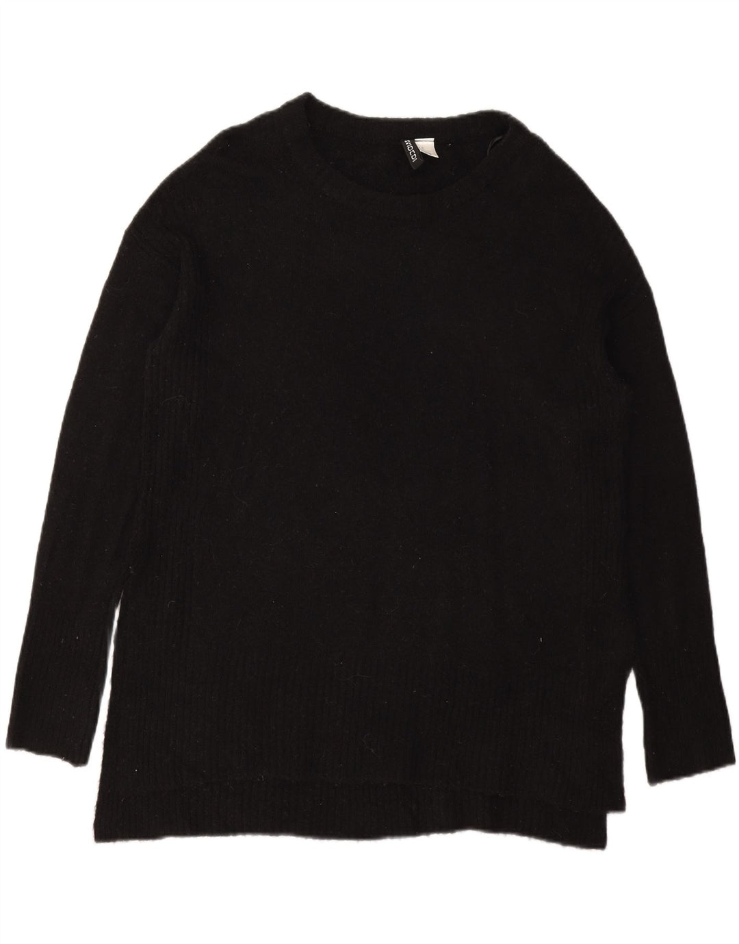 H&M Womens Boat Neck Jumper Sweater UK 14 Medium Black Acrylic Vintage H&M and Second-Hand H&M from Messina Hembry 