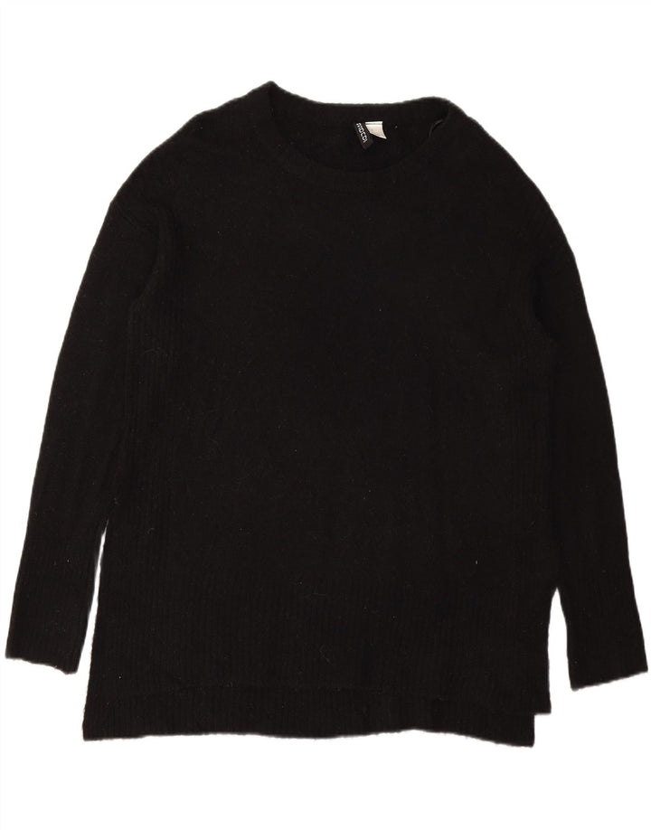 H&M Womens Boat Neck Jumper Sweater UK 14 Medium Black Acrylic Vintage H&M and Second-Hand H&M from Messina Hembry 