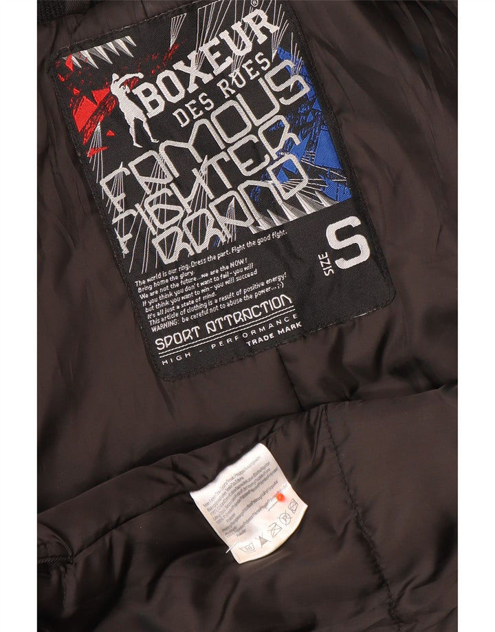 Boxeur Des Rues Mens Utility Jacket UK 36 Small Black Polyester