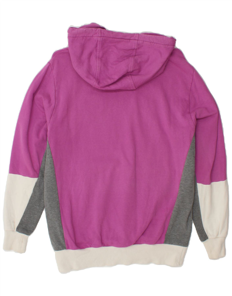 COLMAR Womens Oversized Hoodie Jumper UK 10 Small Pink Colourblock Cotton Vintage Colmar and Second-Hand Colmar from Messina Hembry 
