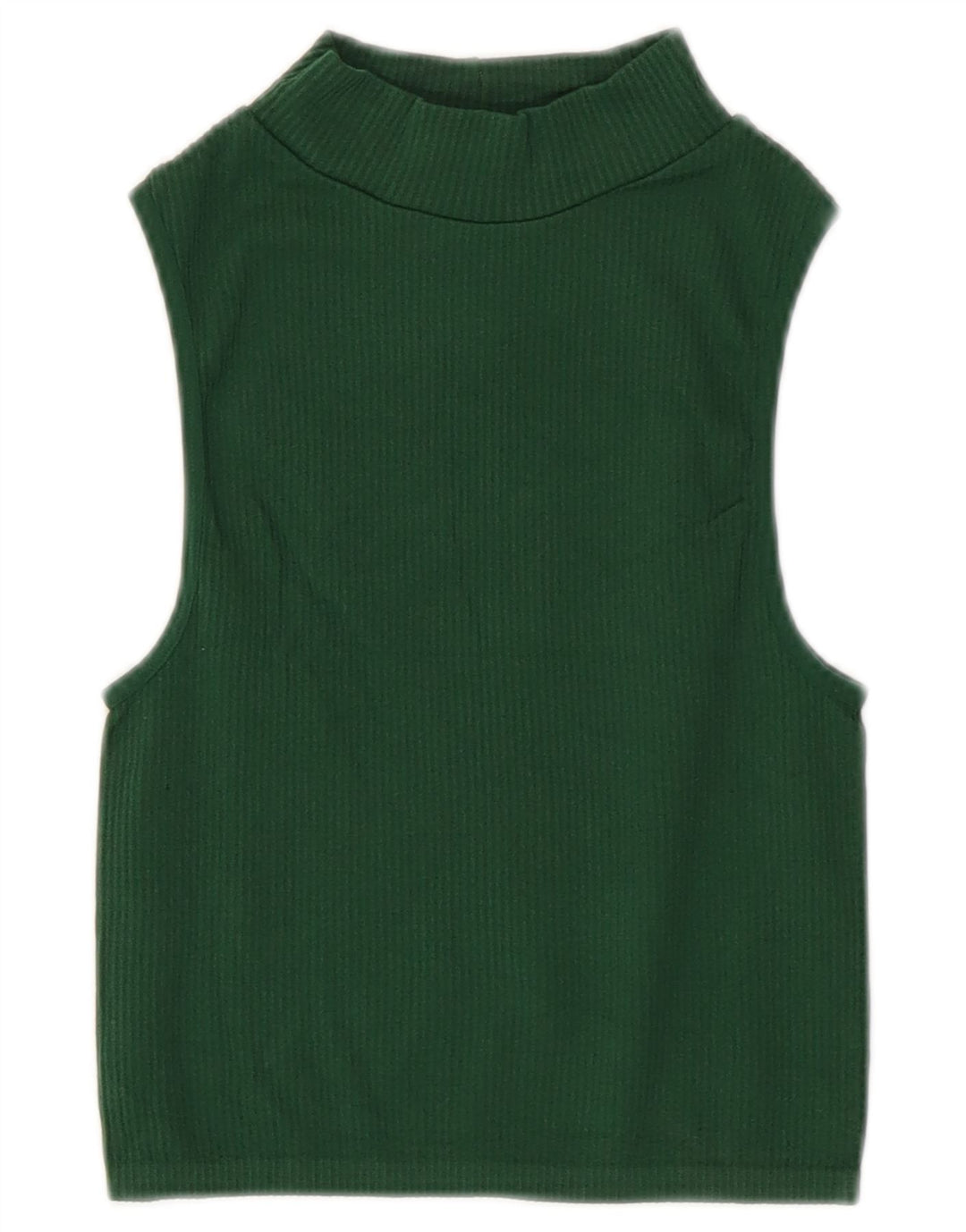 Zara Womens Crop Vest Top UK 4 XS Green