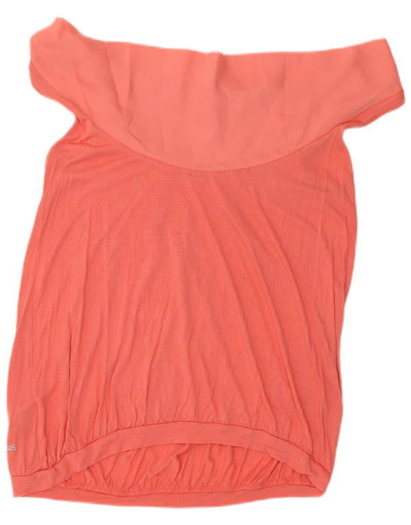 Gaudi Womens Sleeveless Off Shoulder Top UK 8 Small Pink Viscose