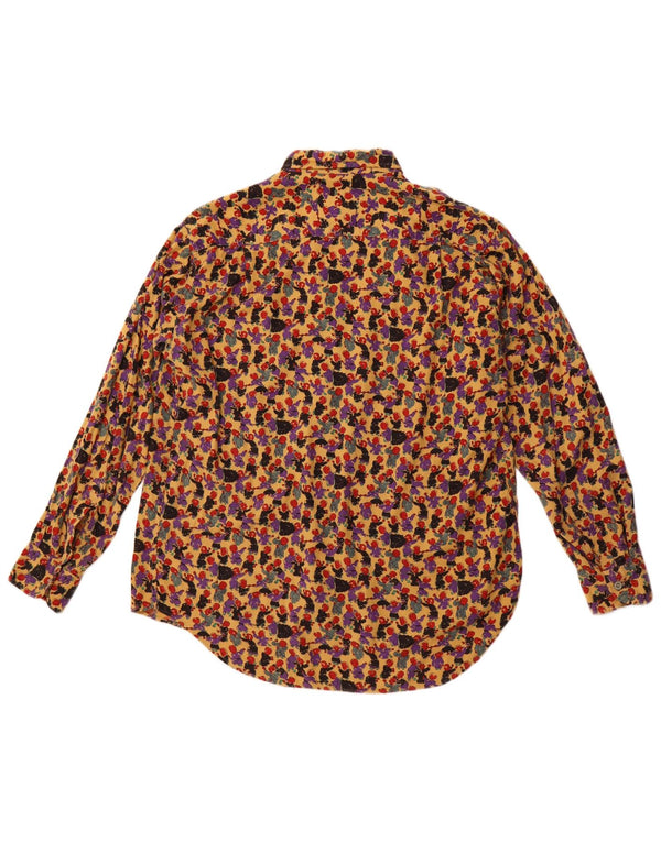 VINTAGE Mens Abstract Pattern Shirt Small Multicoloured