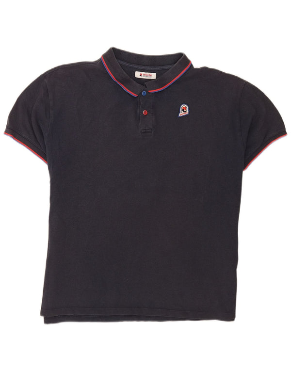 Invicta Mens Polo Shirt 3XL Navy Blue Striped Cotton
