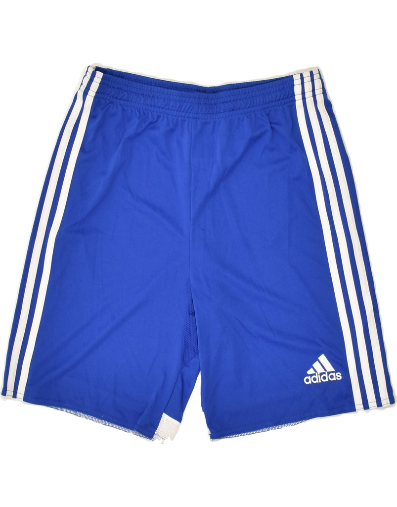 ADIDAS Boys Climacool Sport Shorts 13-14 Years XL Blue Polyester | Vintage Adidas | Thrift | Second-Hand Adidas | Used Clothing | Messina Hembry 