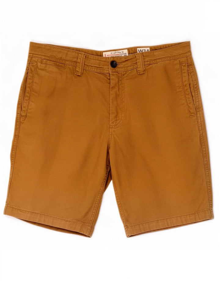 Fat Face Mens Chino Shorts W34 Large Beige Cotton