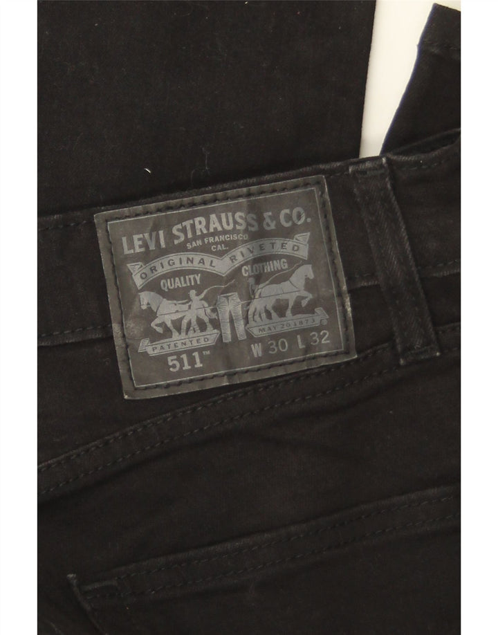 Levi's Mens 511 Slim Jeans W30 L32 Black