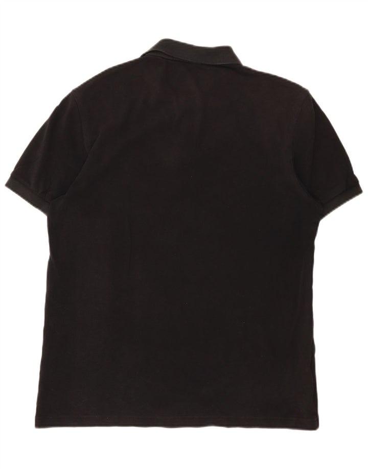 Fred Perry Mens Polo Shirt Medium Black Cotton
