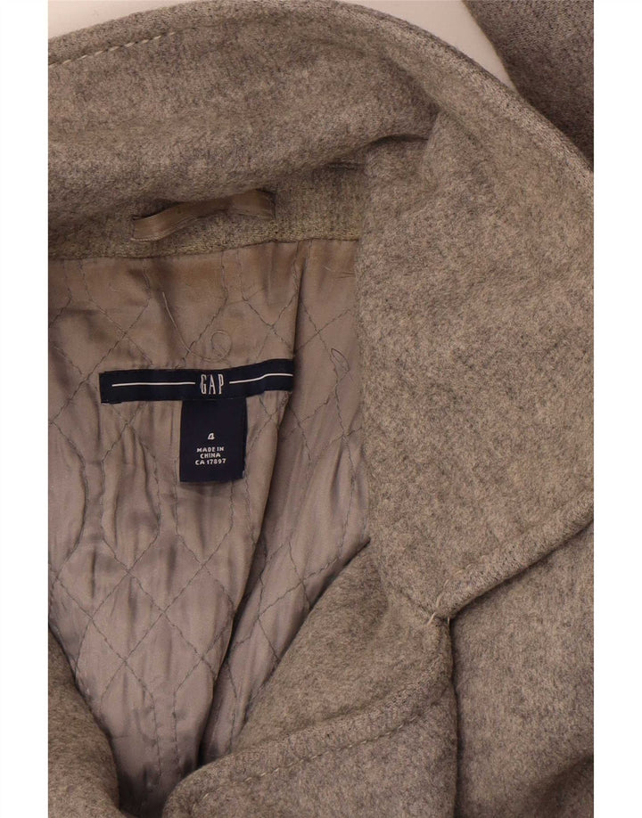 Gap Womens Double Breasted Coat US 4 Small Grey