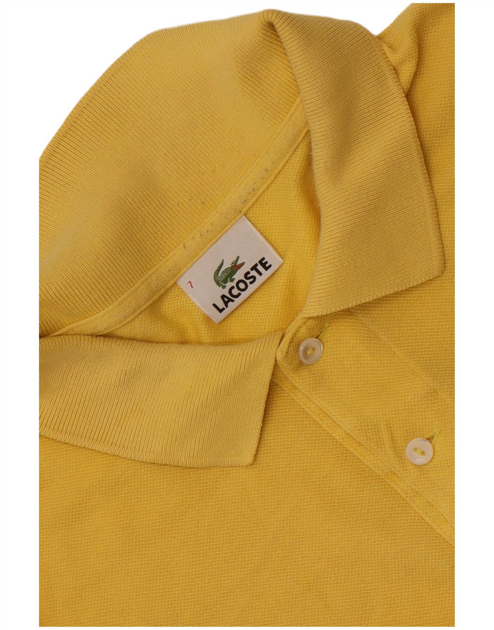 Lacoste Mens Polo Shirt Size 7 2XL Yellow