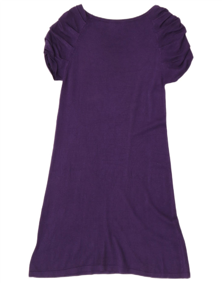 Phase Eight Womens A-Line Dress UK 10 Small Purple Viscose
