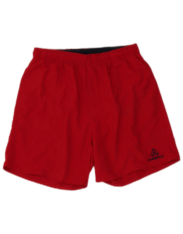 Firefly Mens Swimming Shorts Medium  Red Nylon