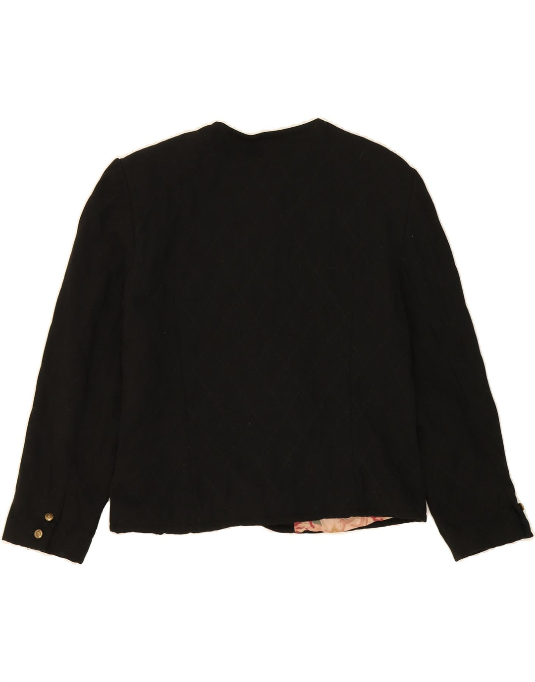 LUTZ TEURLOFF Womens 5 Button Blazer Jacket UK 18 XL Black Vintage Lutz Teurloff and Second-Hand Lutz Teurloff from Messina Hembry 