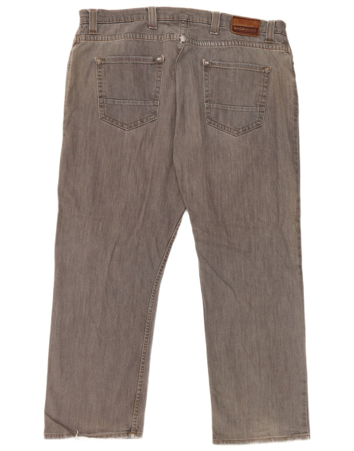 Marks & Spencer Mens Blue Harbour Straight Jeans W40 L29 Grey Cotton