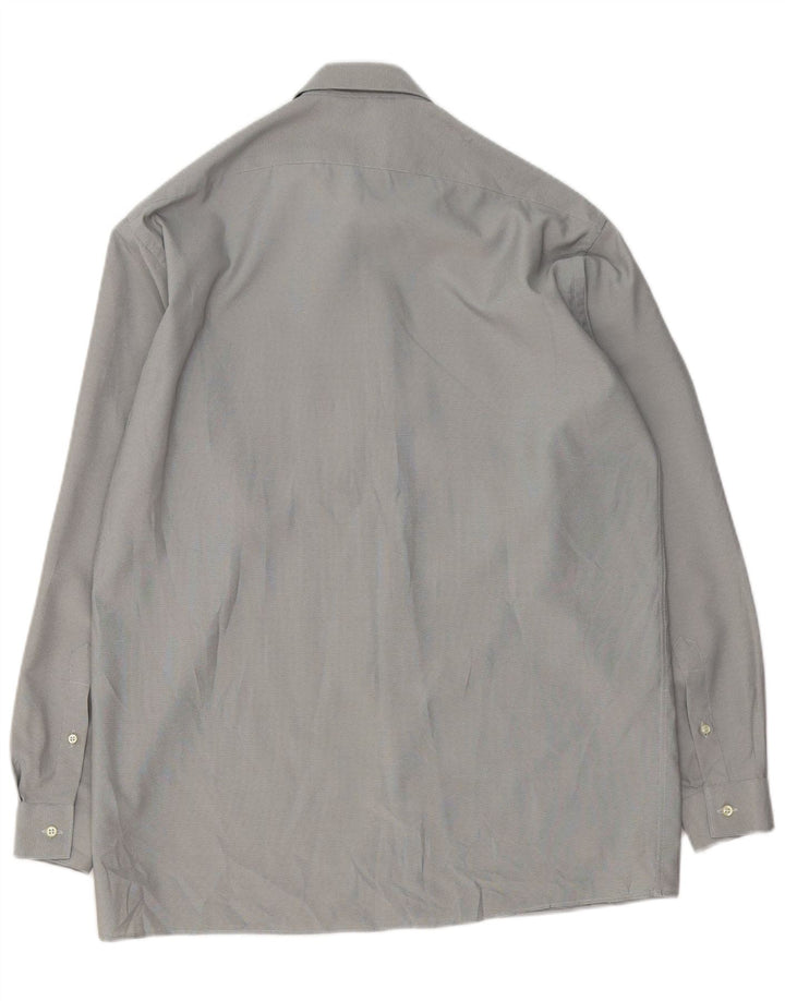 Cerruti 1881 Mens Shirt Size 40 15 1/2 Medium Grey Polyester