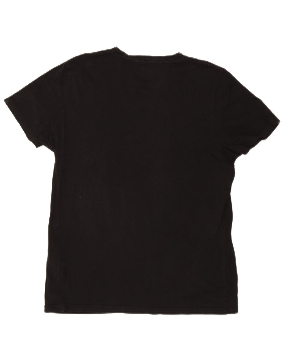 Jack & Jones Mens T-Shirt Top Medium Black Cotton
