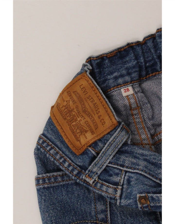 LEVI'S Womens Mini Denim Skirt W28 Medium  Blue