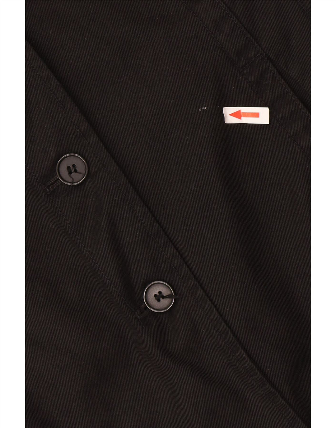 Massimo Dutti Womens Utility Jacket UK 16 Large Black Cotton