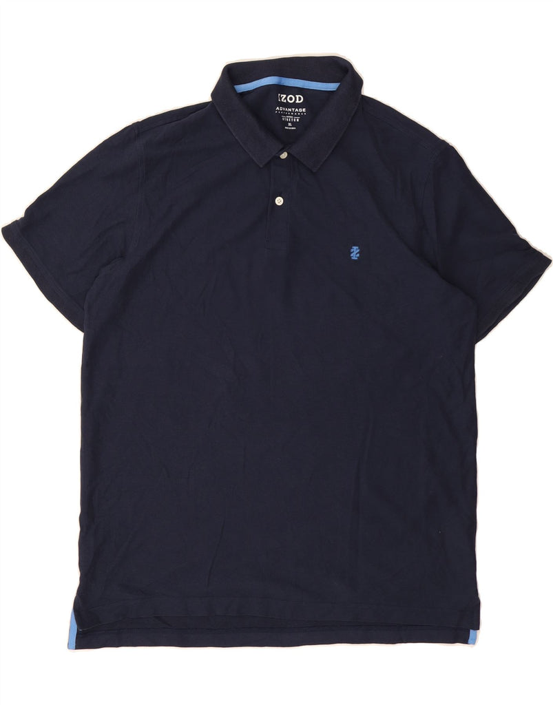 IZOD Mens Polo Shirt XL Navy Blue Cotton Vintage Izod and Second-Hand Izod from Messina Hembry 