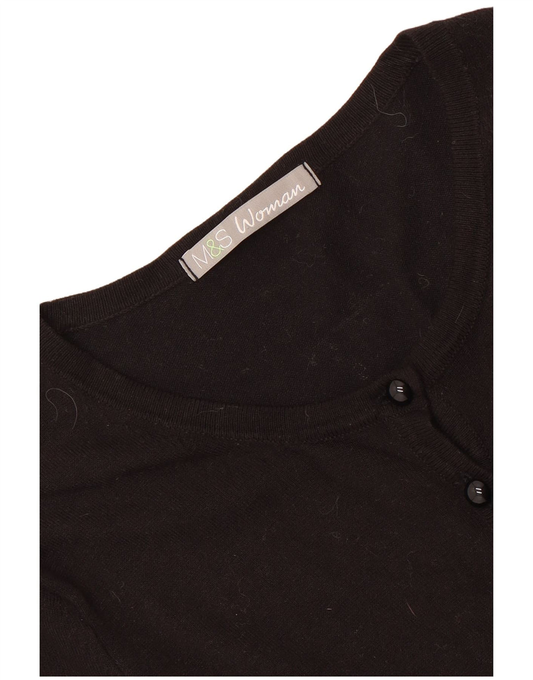 Marks & Spencer Womens Cardigan Sweater UK 8 Small Black
