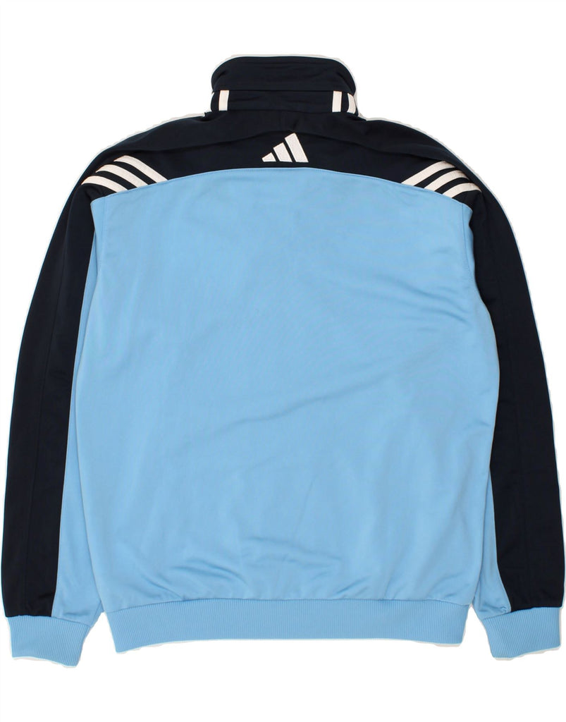 ADIDAS Boys Graphic Tracksuit Top Jacket 13-14 Years XL Blue Colourblock | Vintage Adidas | Thrift | Second-Hand Adidas | Used Clothing | Messina Hembry 