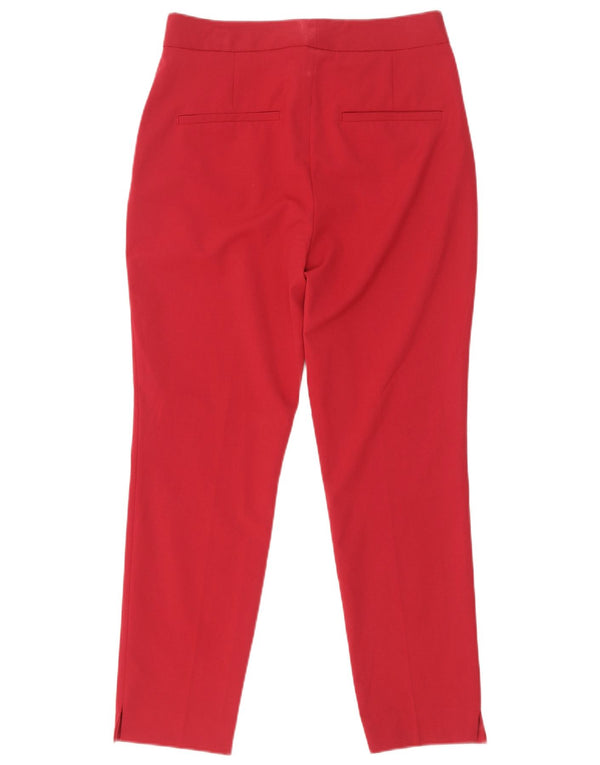 Zara Womens Slim Chino Trousers EU 36 XS W26 L26 Red Polyester
