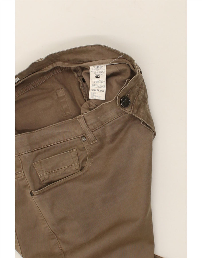 BIKKEMBERGS Mens Slim Casual Trousers W34 L30 Brown Cotton | Vintage Bikkembergs | Thrift | Second-Hand Bikkembergs | Used Clothing | Messina Hembry 