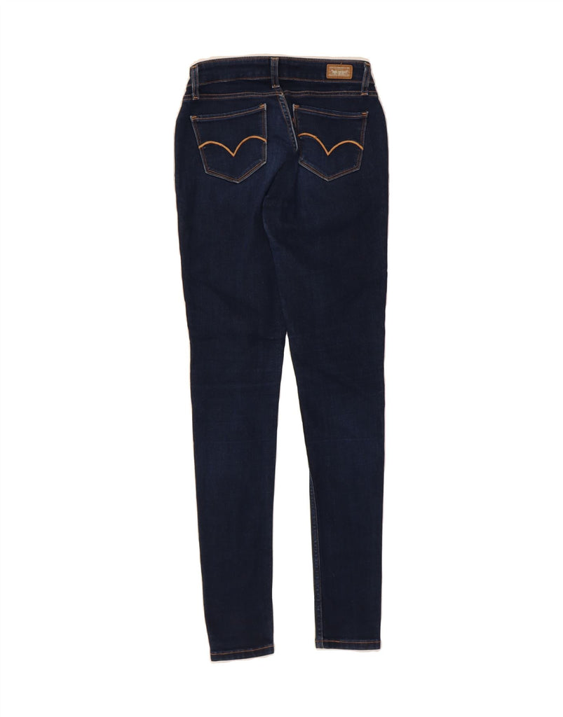 LEVI'S Womens Skinny Jeans W25 L31 Navy Blue Cotton Vintage Levi's and Second-Hand Levi's from Messina Hembry 