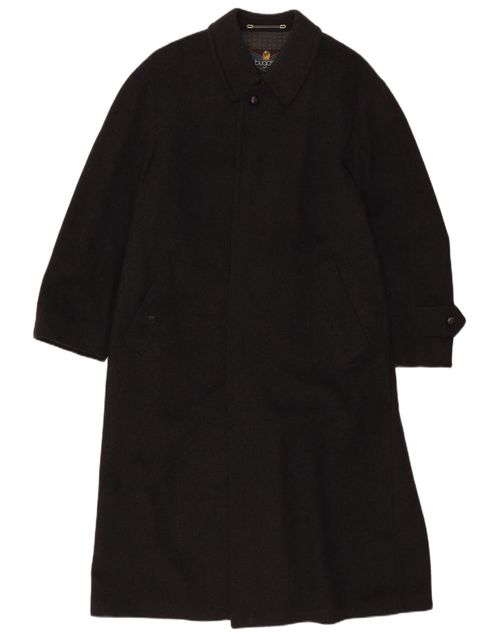 Bugatti Mens Overcoat IT 51 Large Black Wool