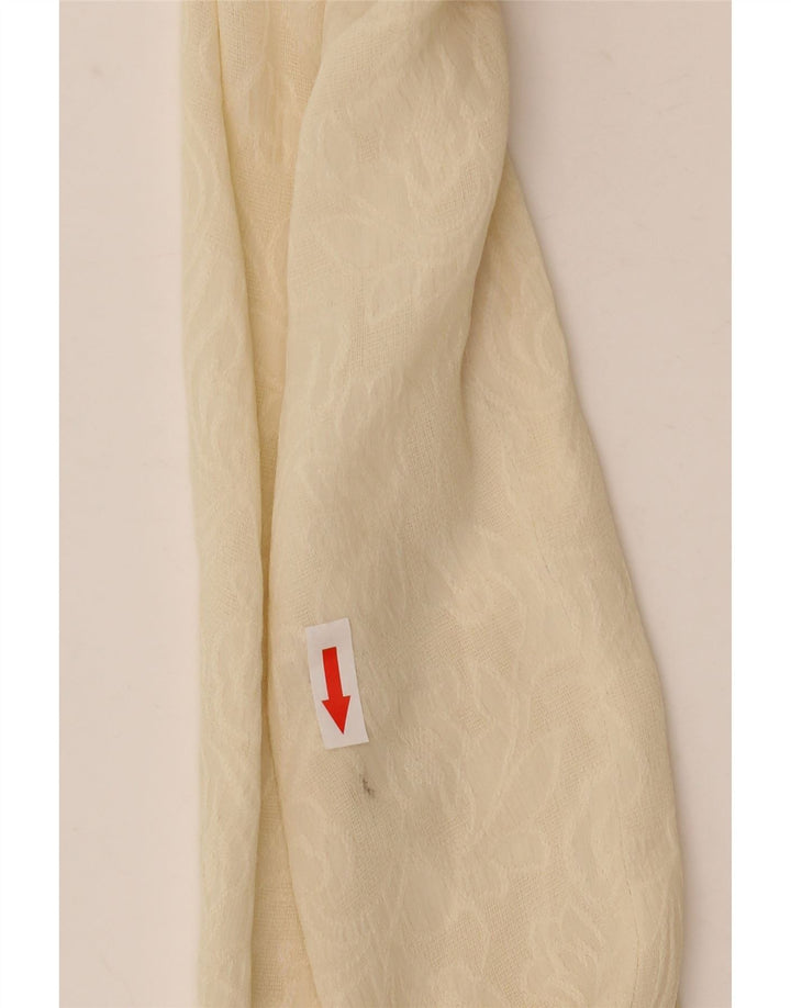 Vintage Womens See Through Shirt Blouse UK 14 Medium Beige