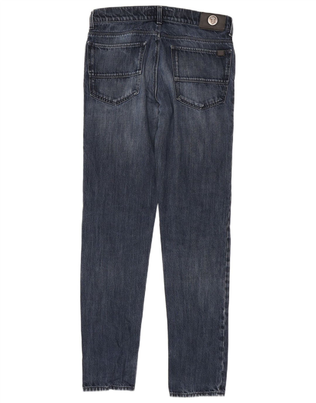 Trussardi Mens Slim Jeans W32 L34 Blue Cotton