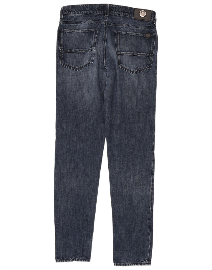 Trussardi Mens Slim Jeans W32 L34 Blue Cotton
