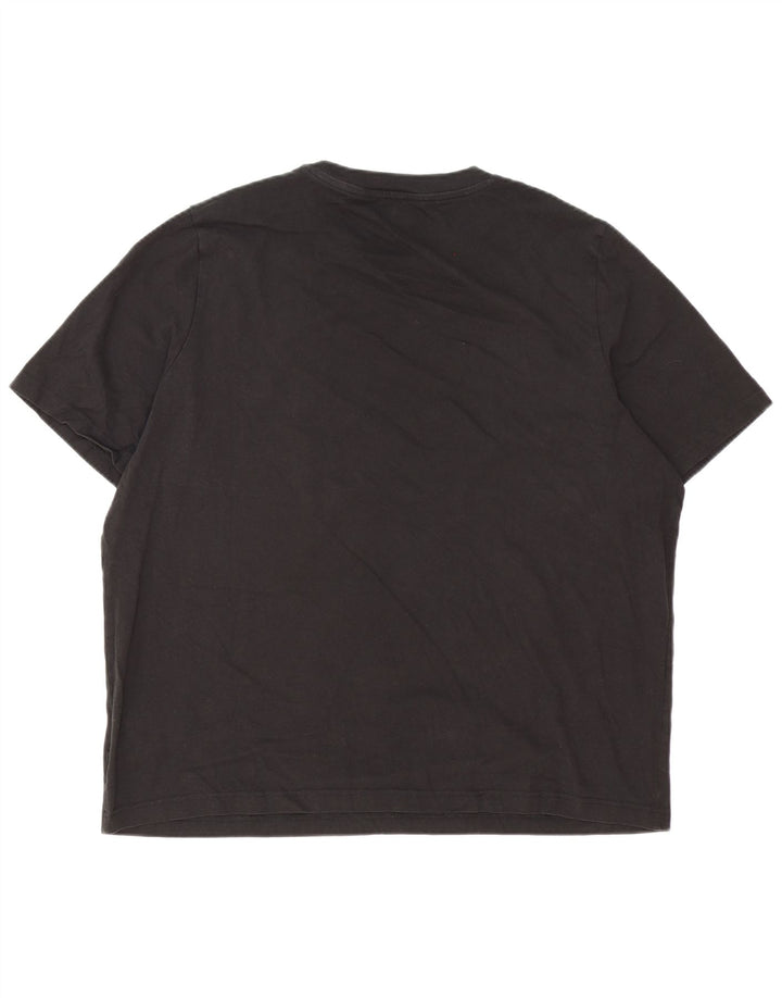 Puma Mens Graphic T-Shirt Top 2XL Black Cotton